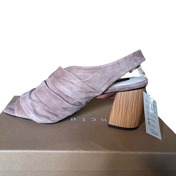 Sanctuary Regal Slouchy Asymmetric Sandal Desert Taupe Size 9M NEW IN BOX - Picture 3 of 8